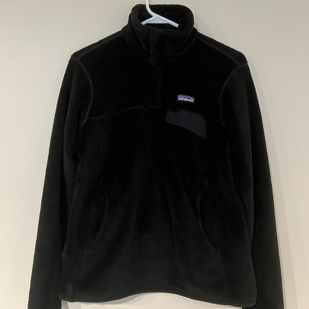 Women’s Medium Patagonia Re-Tool Snap-T Pullover - Black